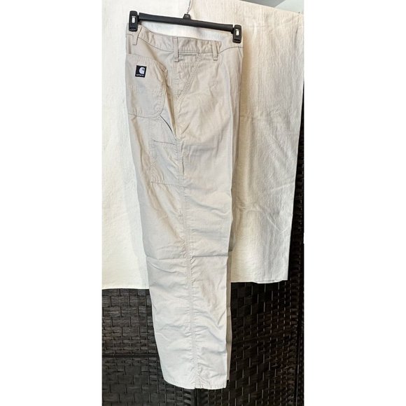 Carhartt Beige Pants Mens 38‎ x 34 Dungaree Fit RN 14806 Workwear - Picture 7 of 8